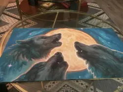 Wolf Pack Playmat MTG Magic CCG Mousepad - Image 1