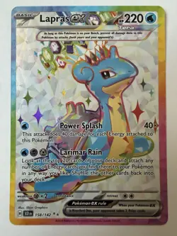 Pokemon Lapras ex 158/142 Special Illustration Rare Holo Stellar Crown NM - Image 1