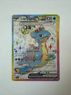 Pokemon Lapras ex 158/142 Special Illustration Rare Holo Stellar Crown NM - Image 2