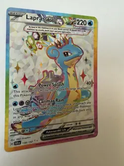 Pokemon Lapras ex 158/142 Special Illustration Rare Holo Stellar Crown NM - Image 3