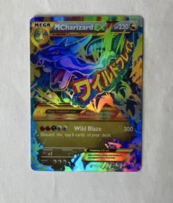 Pokemon M Charizard EX Full Art Holo Dragon 108/111 2014 5ban Graphics - Image 1