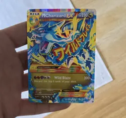 Pokemon M Charizard EX Full Art Holo Dragon 108/111 2014 5ban Graphics - Image 3