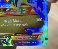 Pokemon M Charizard EX Full Art Holo Dragon 108/111 2014 5ban Graphics - Image 5