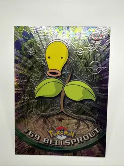 Bellsprout 2000 Topps Chrome Pokemon #69 Card - Image 1