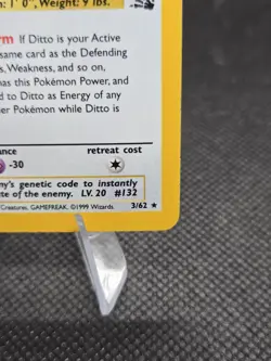 Ditto (Holo) 3/62 Pokemon Fossil - LP - Image 5