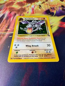 Aerodactyl 1/62 LP Holo Rare Fossil 1999 Pokemon TCG - Image 2