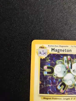 Magneton 11/62 Fossil Unlimited Holo Rare WOTC Pokemon Card LP - Image 2