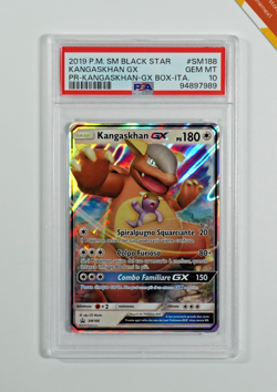 Pokemon PSA 10 Kangaskhan GX #SM188 Promo Box 2019 Italian - Image 1