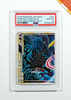 Pokemon PSA 10 Darkrai & Cresselia Legend #035 Holo Lost Link 2010 Japanese - Image 1