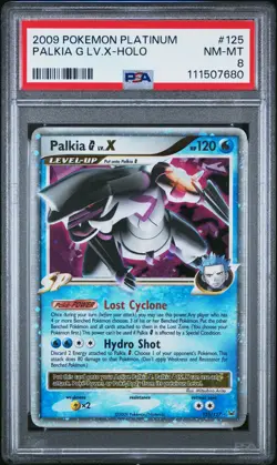2009 POKEMON PLATINUM BASE PALKIA LV X #125 ULTRA RARE PSA 8 NM #111507680 - Image 1