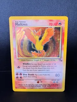 Moltres 12/62 - Holo Unlimited Rare Fossil Set - LP - Pokemon TCG - Image 1