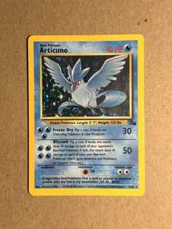 Pokemon TCG - Articuno (2/62) Fossil Set - Unlimited Holo Rare - LP - Image 3
