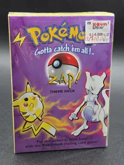 Pokemon Zap! Theme Deck Sealed 1999 Wizards of the Coast - Sealed - Image 1
