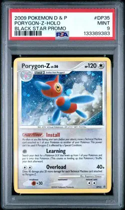 2009 Pokemon Diamond & Pearl Porygon-Z Holo Black Star Promo #DP35 PSA 9 - Image 1