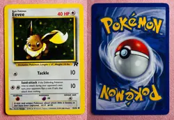 Eevee 55/82 | Team Rocket | 2000 WOTC Vintage Pokemon TCG Card | LP - Image 3