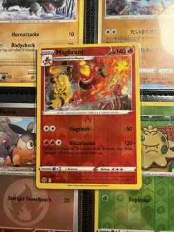 Magmortar 020/172 Reverse Holo Brilliant Stars Pokemon Magbrant Strahlende Stern - Image 1