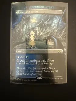 Mint/Near-Mint, English - 1 x MTG Gloomlake Verge - Foil - Borderless Duskmourn: - Image 1