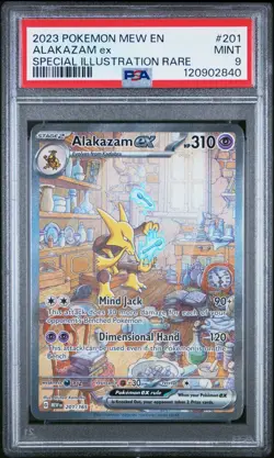Alakazam EX Scarlet & Violet 151 Special Illustration Rare Pokemon PSA 9 - Image 1