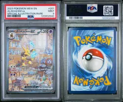 Alakazam EX Scarlet & Violet 151 Special Illustration Rare Pokemon PSA 9 - Image 3