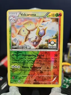 Volcarona 15/114 Pokemon League 2nd Place Stamp Reverse Holo- LP - Image 1
