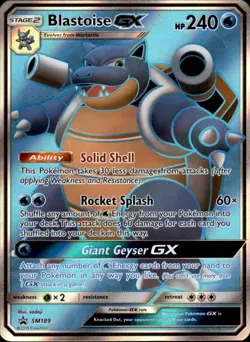 Blastoise GX - SM189 Holo - Pokemon SM Promos - LP - Image 1
