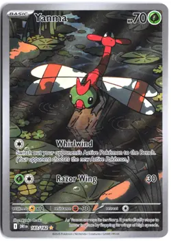 Yanma 183/182 Illustration Rare Destined Rivals Pokemon - Image 1