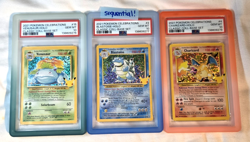 SEQUENTIAL PSA 10 Set Pokemon TCG 25TH CELEBRATIONS BLASTOISE CHARIZARD VENUSAUR - Image 1