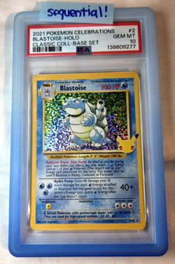 SEQUENTIAL PSA 10 Set Pokemon TCG 25TH CELEBRATIONS BLASTOISE CHARIZARD VENUSAUR - Image 3