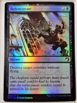 Defenestrate - FOIL - Innistrad: Midnight Hunt - Magic the Gathering MTG Nice! - Image 1