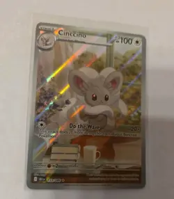 Pokemon Black Bolt Cinccino Art Rare Holo 153/086 English Version - Image 1