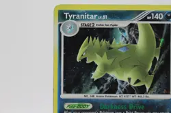 Pokemon TCG Tyranitar Lv 61 30/100 Stormfront Holo Rare 2008 - Image 2