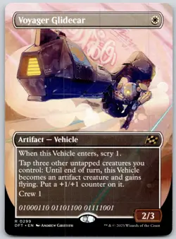 Voyager Glidecar (Borderless) - Aetherdrift DFT - MTG - NM Magic - 299 R - Image 1