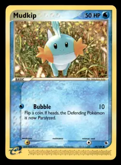 Mudkip 59/109 Common Ruby & Sapphire Pokemon Near Mint - Image 1