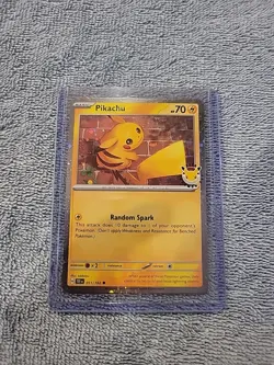 Pikachu 051/162 Pokemon Day 2026 30th Anniversary Stamped Promo Pokemon TCG NM - Image 1