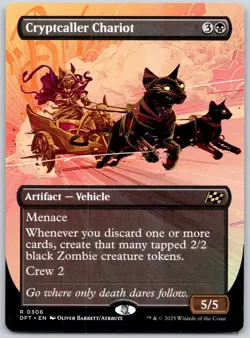 Cryptcaller Chariot (Borderless) - Aetherdrift DFT - MTG - NM Magic - 306 R - Image 1