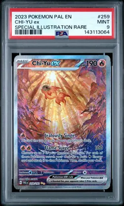 2023 POKEMON PAL EN-PALDEA EVOLVED SPECIAL ILLUSTRATION RARE CHI-YU EX PSA 9 - Image 1