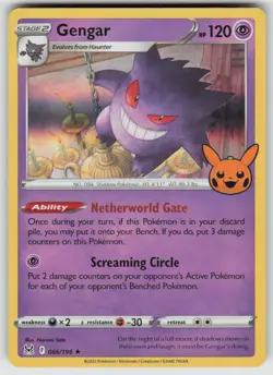 Gengar (2022) 066/196 Holo Trick or Trade BOOster 2023 Pokemon Holo NM - Image 1