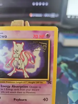 Pokemon Mewtwo TCG Black Star Promos 3 Regular Promo HP - Image 3