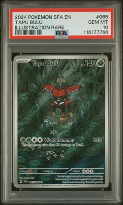 2024 Pokemon Sfa En-Shrouded Fable #065 Tapu Bulu PSA GEM MT - Image 1