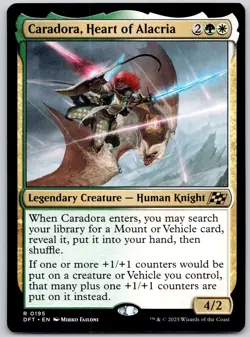Caradora, Heart of Alacria - Aetherdrift DFT - MTG - NM Magic - 195 R - Image 1
