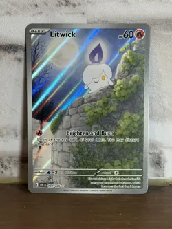 2025 Pokemon SV White Flare WHT EN Litwick Illustration Rare #101/086 - Image 1