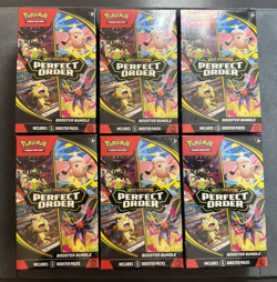 Lot of 6 Pokemon TCG Perfect Order Booster Bundle Factory Sealed - Image 1