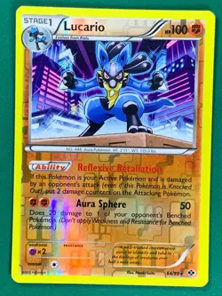 Lucario 64/99 Reverse Holo Rare BW Next Destinies Pokemon TCG - Image 1