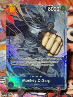 MONKEY D GARP - One Piece TCG OP12-056 - AA Alt Art Super Rare SR - Legacy - Image 1