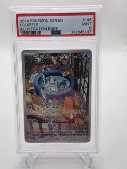 SQUIRTLE 148/142 ILLUSTRATION RARE STELLAR CROWN POKEMON - Image 1