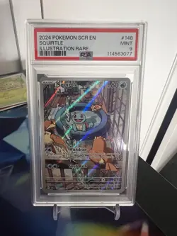 PSA 9 2024 POKEMON SCR EN-STELLAR CROWN #148 SQUIRTLE ILLUSTRATION RARE - Image 1