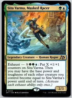 Sita Varma, Masked Racer - Aetherdrift DFT - MTG - NM Magic - 223 R - Image 1