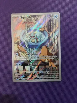 Pokemon Squirtle Stellar Crown Illustration Rare Card 148/142 Near Mint - Image 1