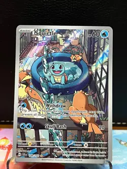 Squirtle 148/142 Illustration Rare Stellar Crown Pokemon TCG - Image 1