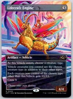 Lifecraft Engine (Borderless) - Aetherdrift DFT - MTG - NM Magic - 329 R - Image 1